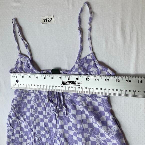 Wild Fable Women’s Sleeveless Slit Front Sexy Mini Dress size XS, Purple & White - Picture 2 of 10